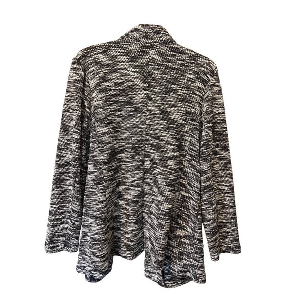 Apt 9 Open Front Women's Sweater Cardigan Size Plus XXL Pockets Black White - Picture 5 of 9